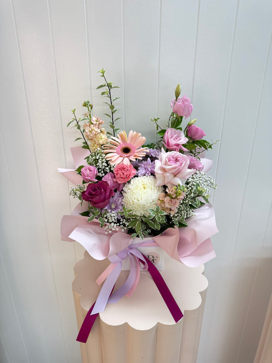 Spring Mum Regular Boxed Arrangement