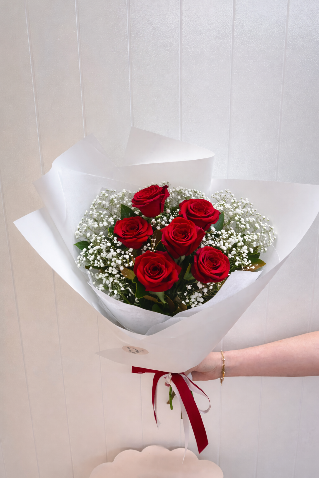 Six Red Rose Bouquet