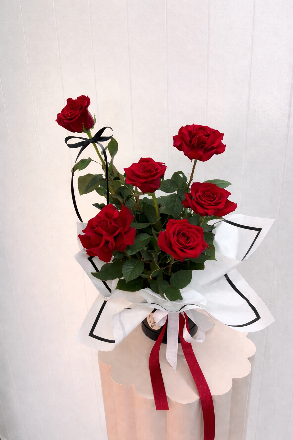 Six Red Rose Arrangment